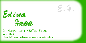 edina happ business card
